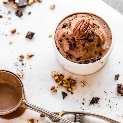 Recipe 'Vegan Chocolate Coconut Pecan Ice '