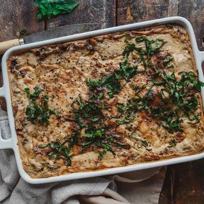 Recipe 'Creamy Pesto Tomato Lasagna'