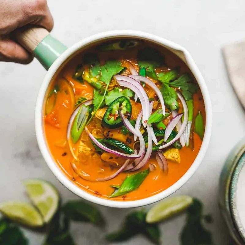 One Pot Coconut Curry Soup