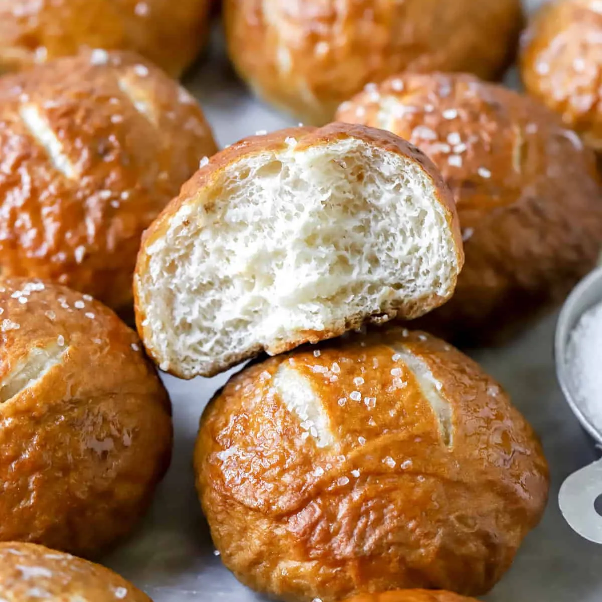 Homemade Pretzel Buns