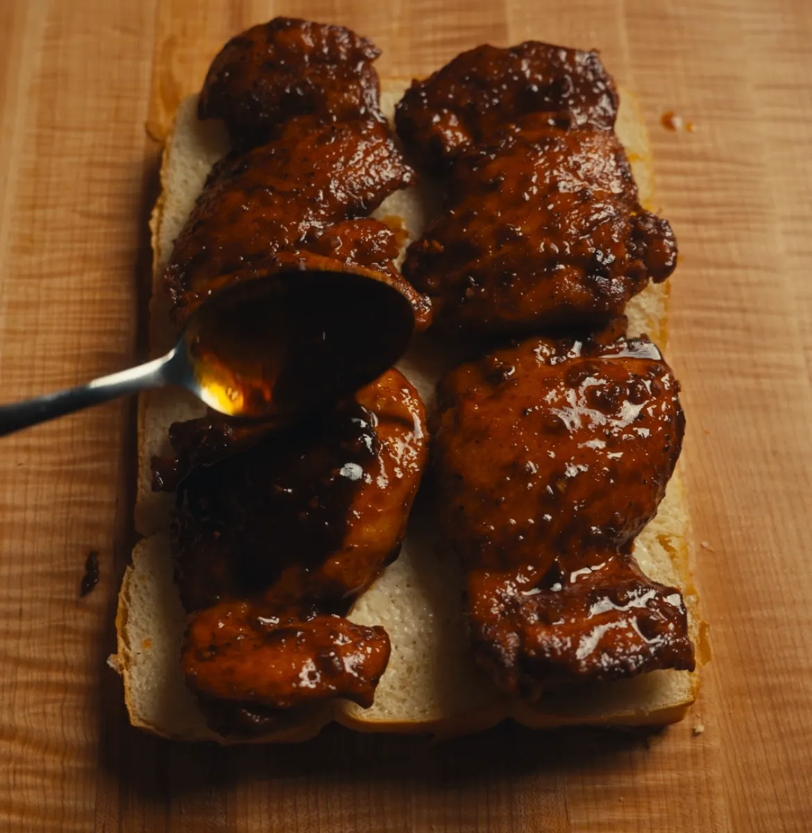 Honey Sriracha Chicken Sliders