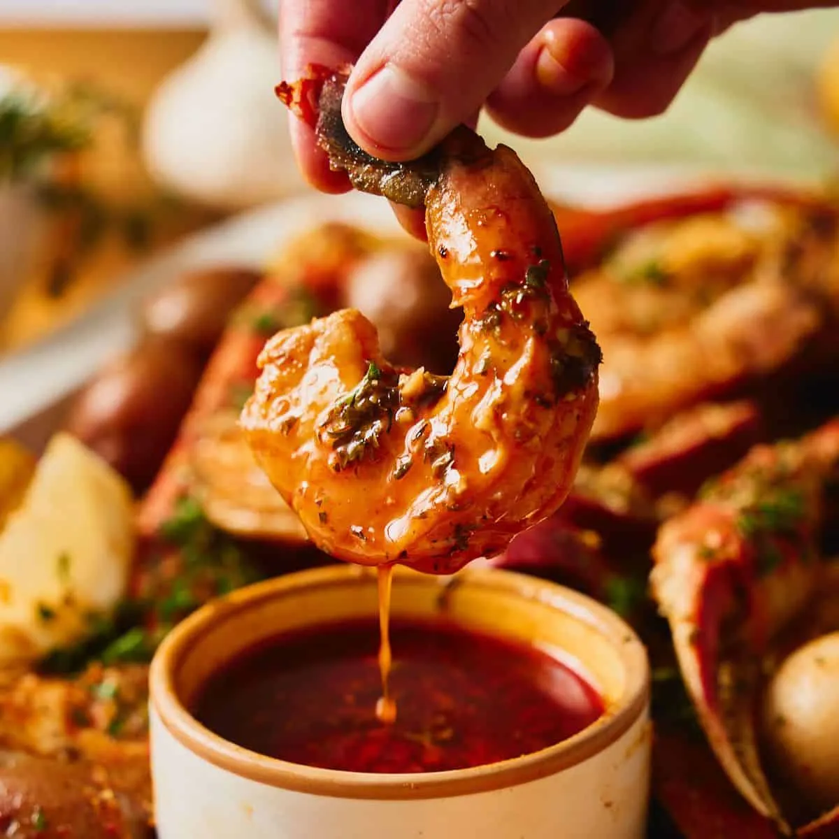 Cajun Garlic Butter Seafood Boil Sauce