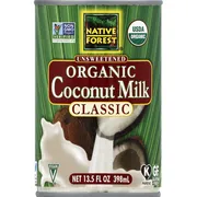 Native Forest Coconut Milk, Organic, Unsweetened, Classic