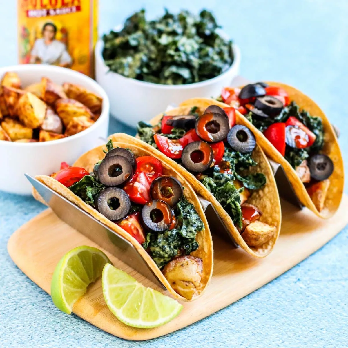 Vegan Potato and Kale Tacos