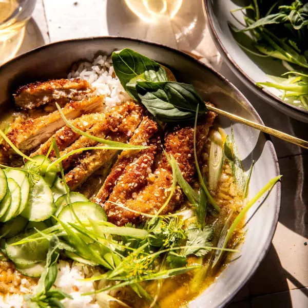 Lemon Chicken Katsu Bowls