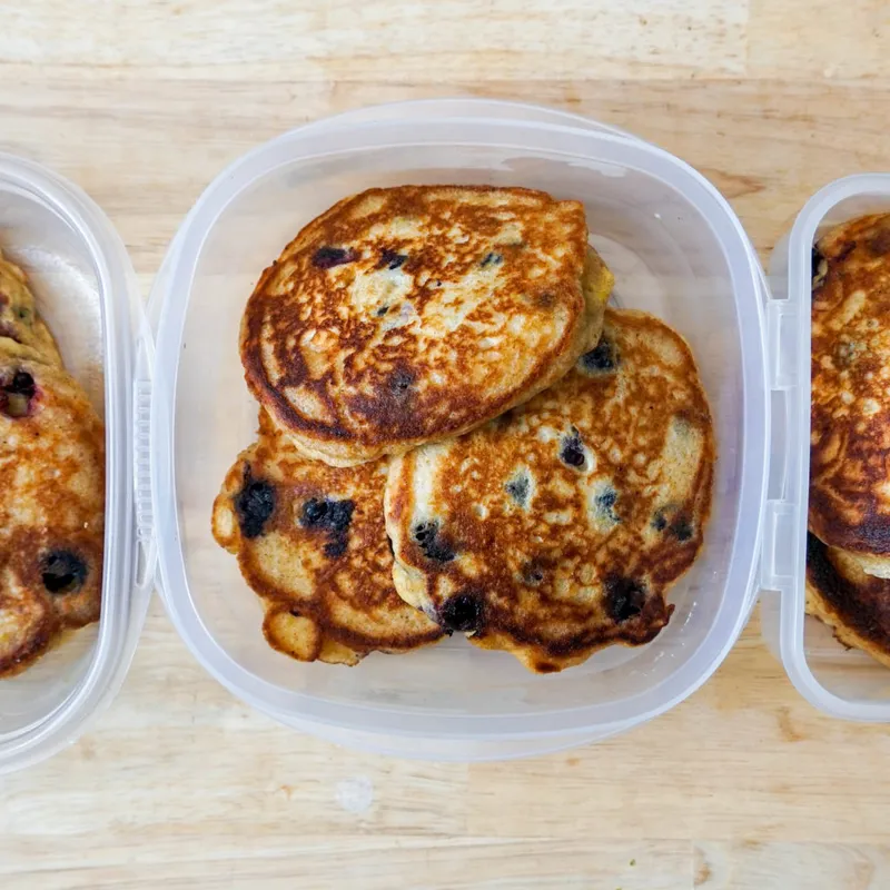 Blueberry Lemon Pancakes For Meal Prep