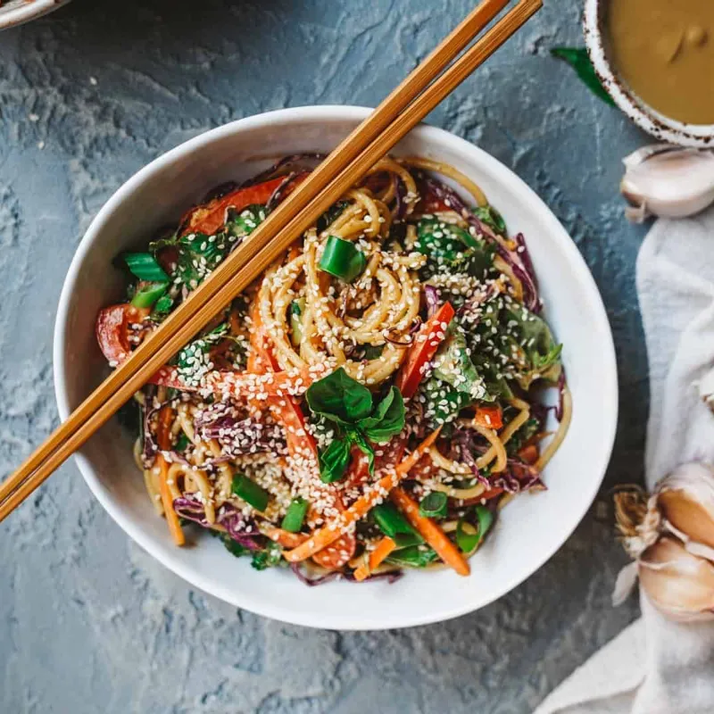 Spicy Thai Sunflower Noodle Salad - Allergen Free!