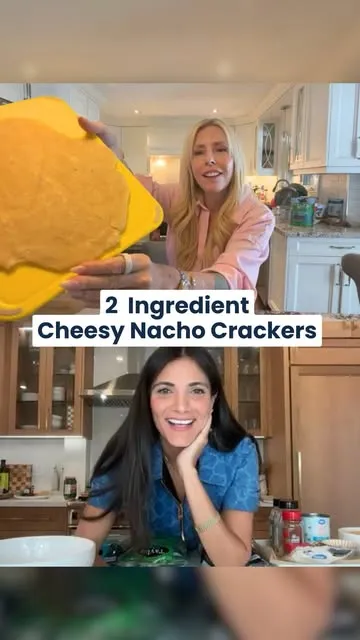 2 Ingredient Cheesy Nacho Crackers