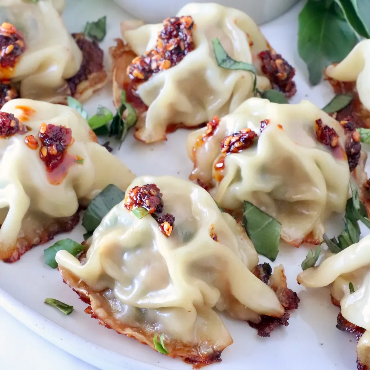 Thai Basil Chicken Dumplings