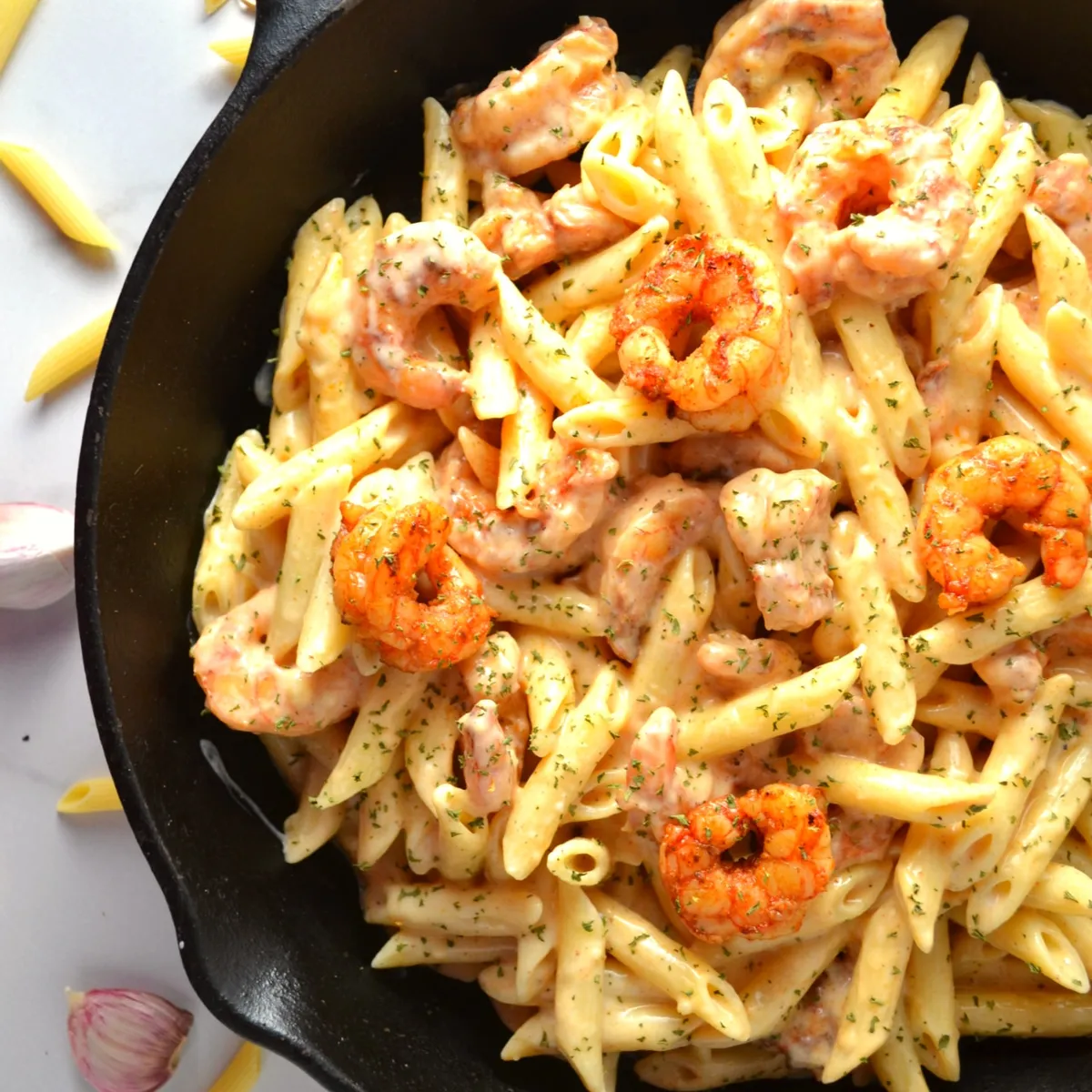 Creamy Cajun Shrimp Pasta