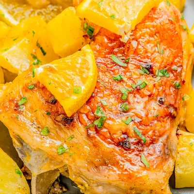 Recipe 'Baked Orange Chicken and Potatoes'