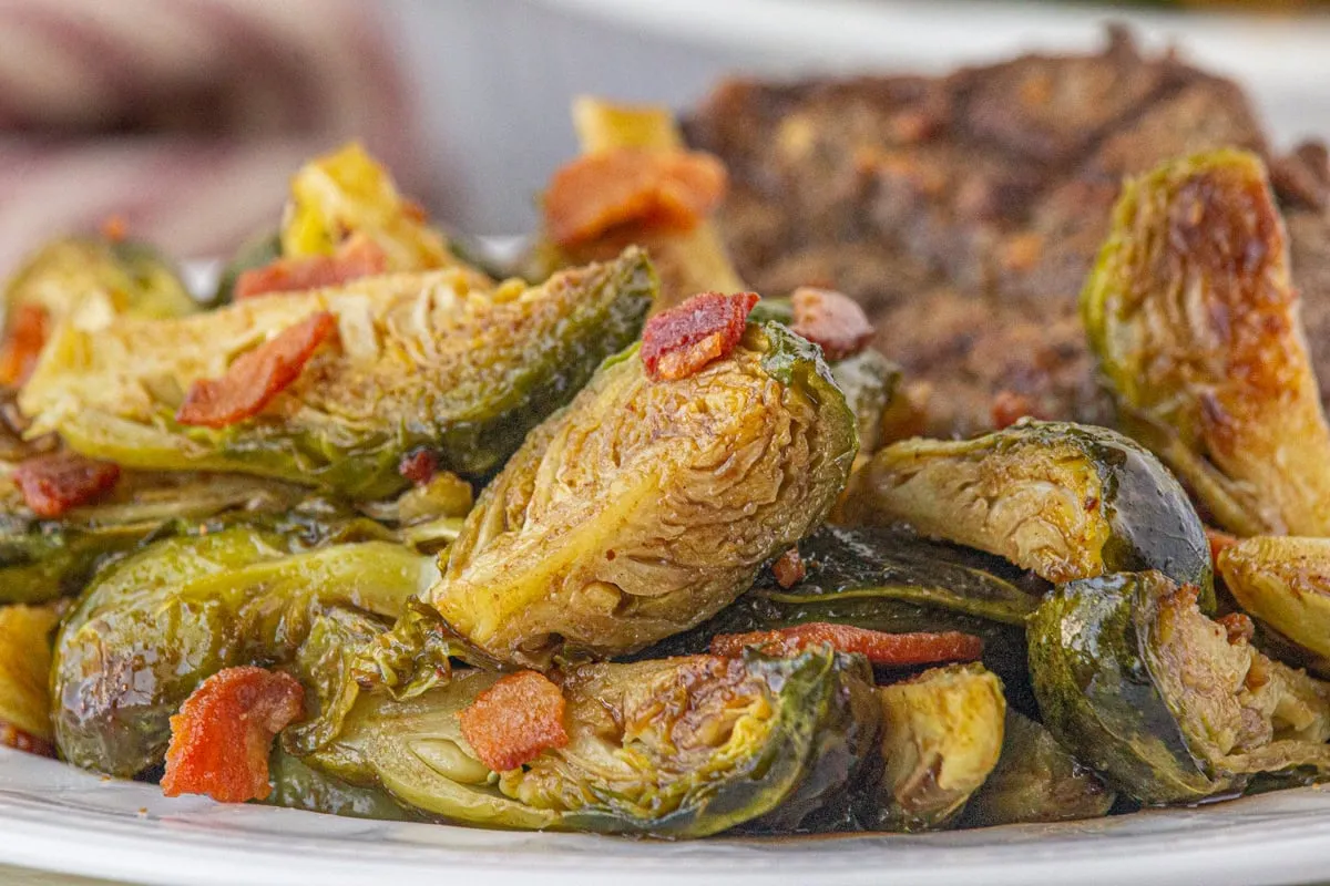Brussels Sprouts with Hot Bacon Dressing