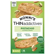 Nonni's Almond Crisps, Lightly Sweet, Pistachio