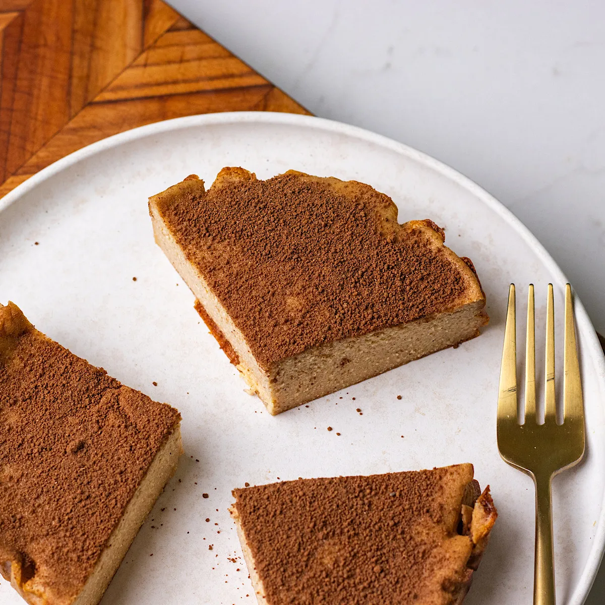 High Protein Snickerdoodle Cottage Cheese Cheesecake