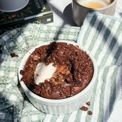 Recipe 'Cheesecake Brownie Batter Baked Oats'