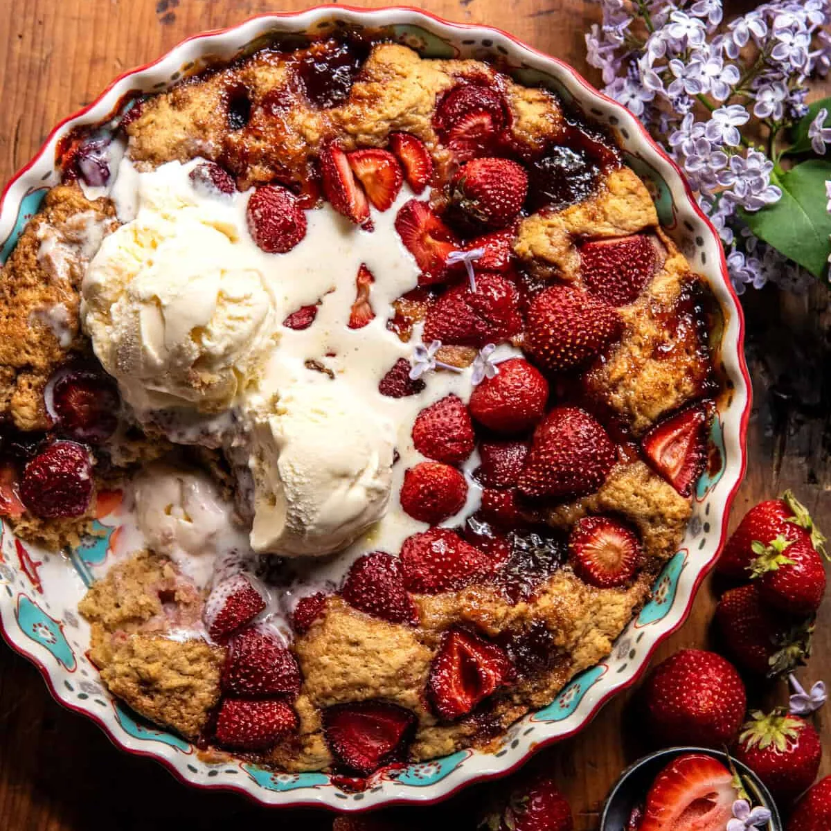 Easy Strawberry Spoon Cake
