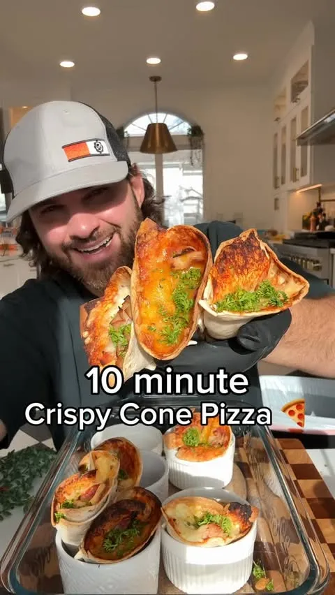 10-Minute Crispy Cone Pizza