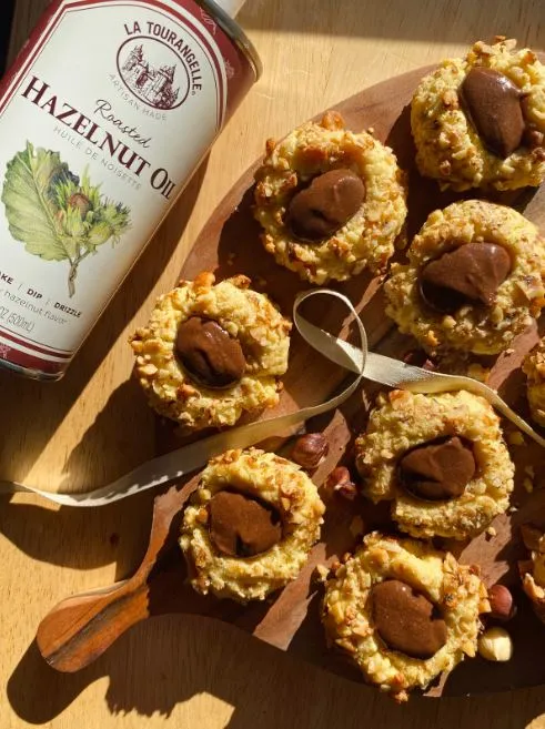 Nutella Thumbprint Cookies