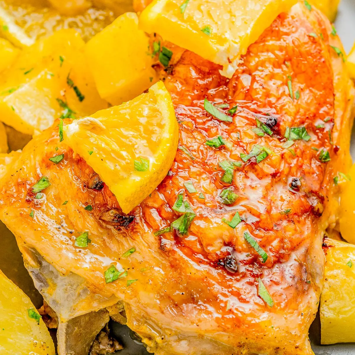 Baked Orange Chicken and Potatoes