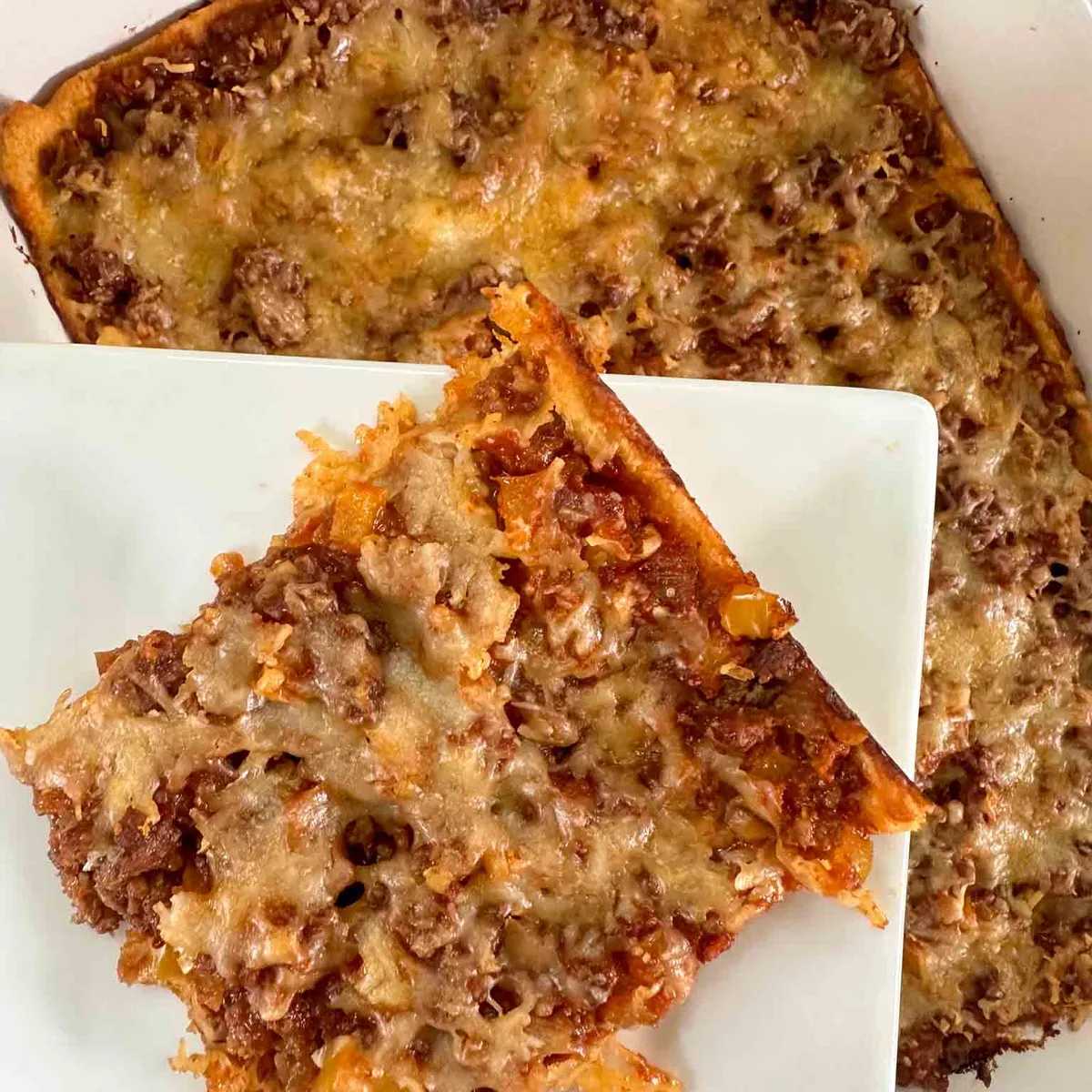 Sloppy Joe Crescent Roll Casserole