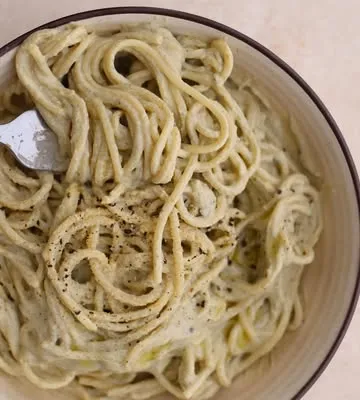 Recipe 'High Protein Vegan Alfredo Pasta'