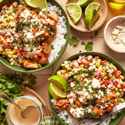 Recipe 'Street Corn Chicken Power Bowls'