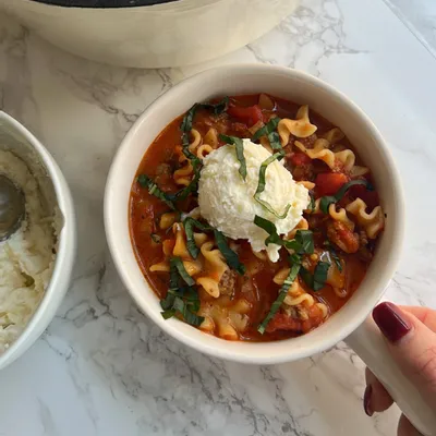 Recipe 'Lasagna Soup'