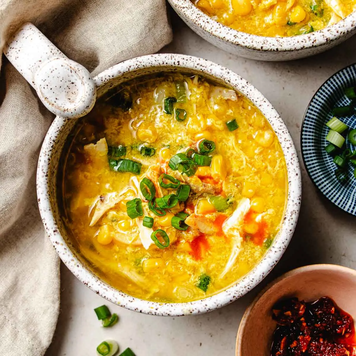 Chinese chicken corn egg drop soup recipe
