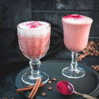 Recipe 'Vibrant Pink Latte Recipe: Bold Coffee Meets Creamy, Spiced Pink Milk'