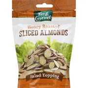 Fresh Gourmet Almonds, Honey Roasted, Sliced