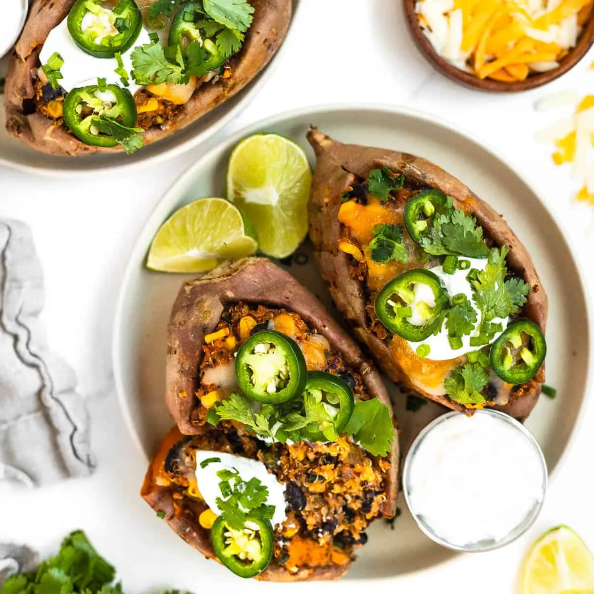 Stuffed Sweet Potatoes (Easy Baked Recipe)
