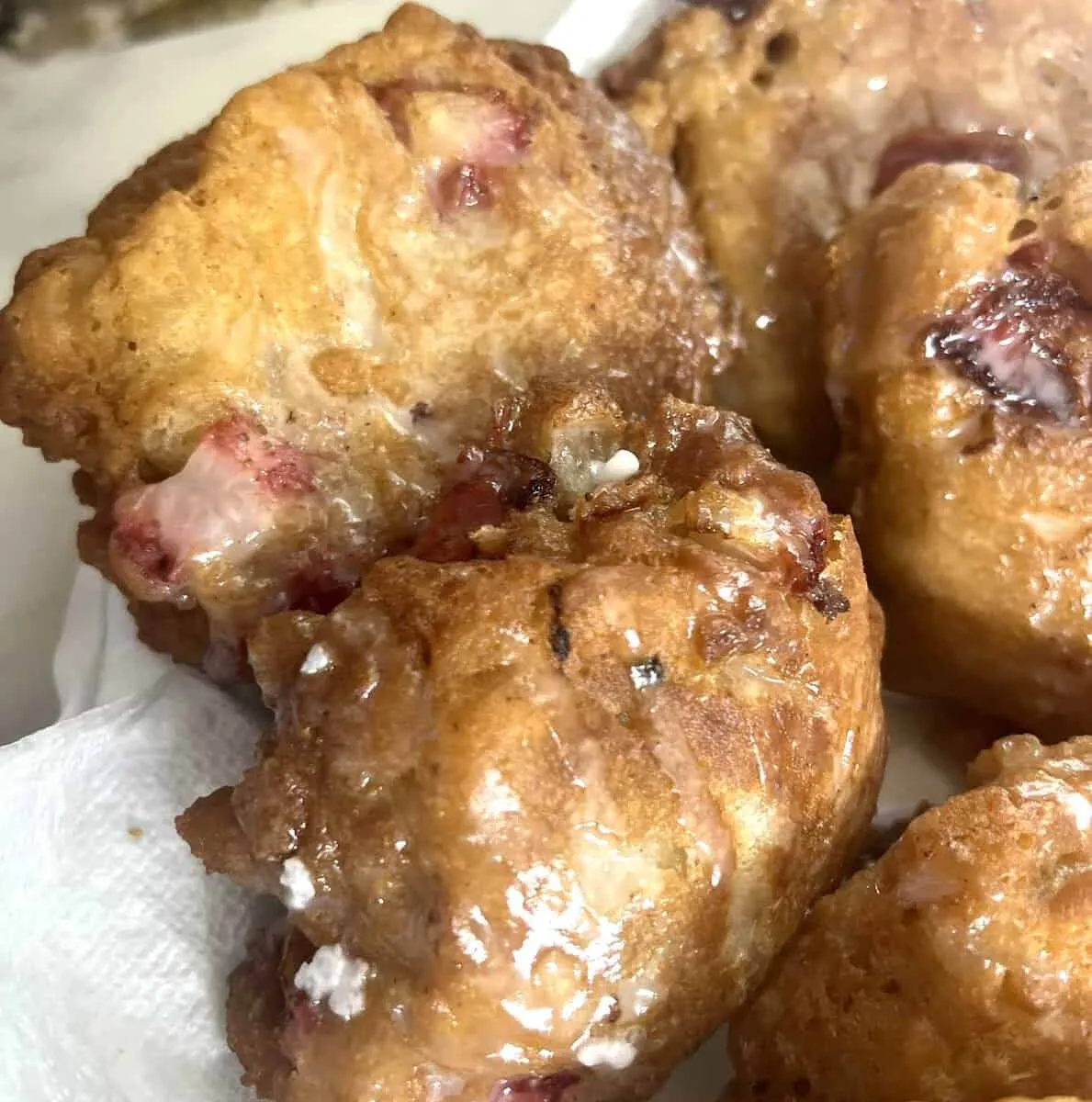 Strawberry Fritters