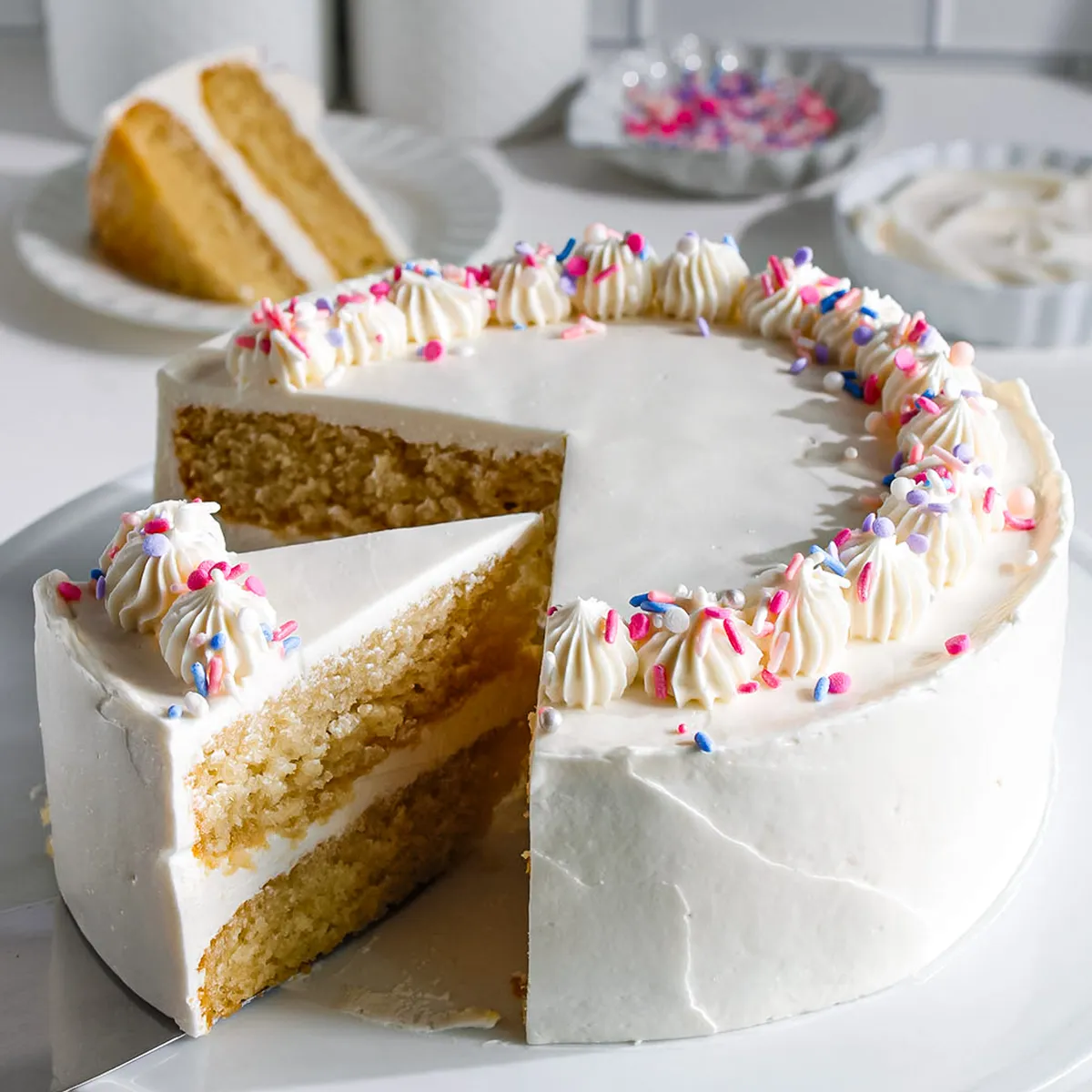 Perfect Vanilla Birthday Cake