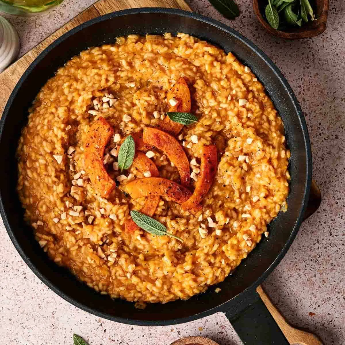 Air Fryer Vegan Pumpkin Risotto