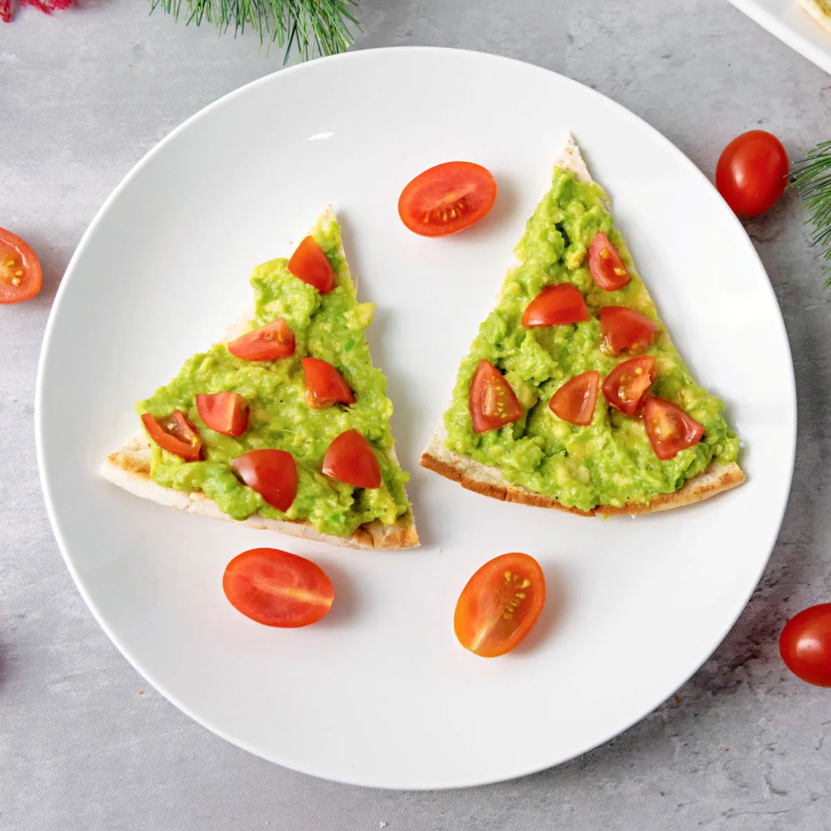 Christmas Tree Pita Appetizers