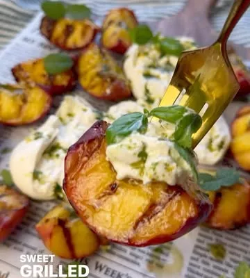 Recipe 'Grilled Peaches with Burrata'