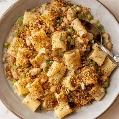 Recipe 'Vegan Lemon-Dill White Beans and Pasta'
