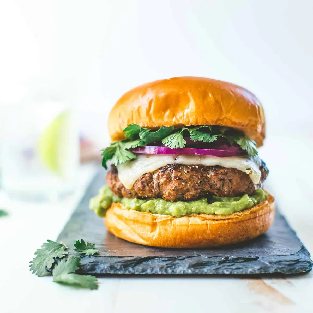 Tex Mex Burgers with Guacamole