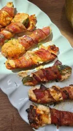 Bacon-Wrapped Dill Pickle Poppers
