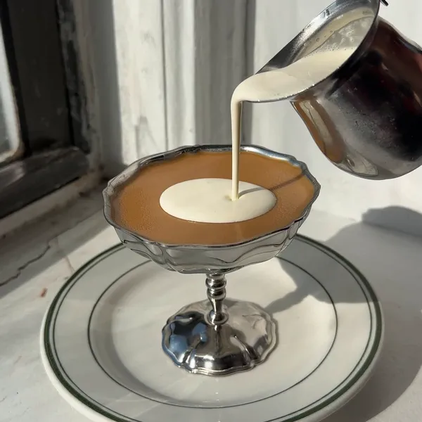 Burnt Honey White Chocolate Espresso Panna Cotta