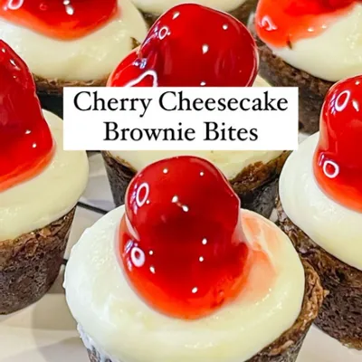 Recipe 'Cherry Cheesecake Brownie Bites'