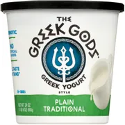 Greek Gods Yogurt, Greek Style, Traditional Plain