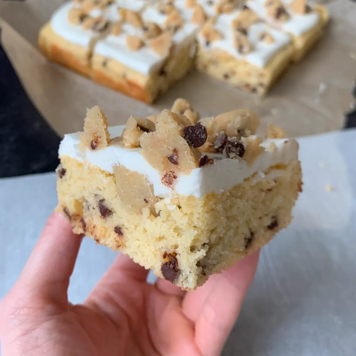 Low-Carb Cookie Dough Cake