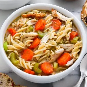 Flu Fighter Chicken Noodle Soup