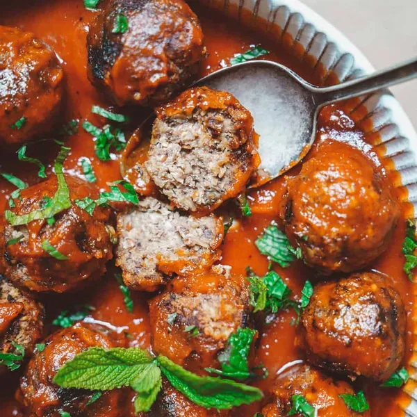 Vegan BBQ Black Bean Meatballs