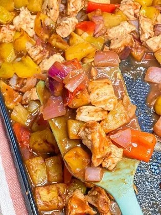 Sheet Pan Pineapple Chicken