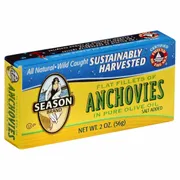 Season Brand Flat Fillets of Anchovies In Pure Olive Oil