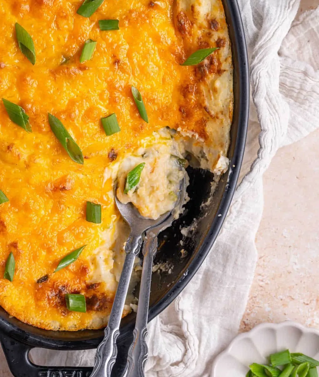 Twice Baked Mashed Potatoes
