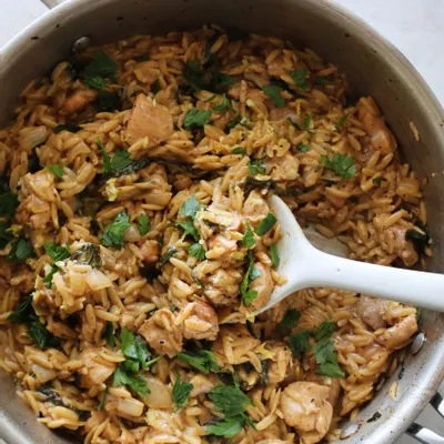 Recipe 'One-pan Lemon Chicken and Orzo'