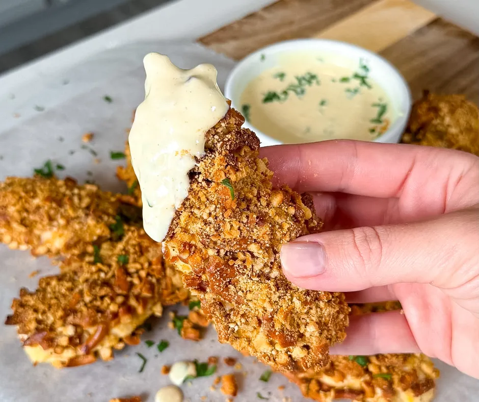 Crispy Baked Honey Mustard Chicken Tenders